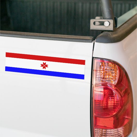 Mordovia Flag Bumpersticker (Op Truck)