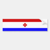 Mordovia Flag Bumpersticker (Voorkant)