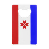 Mordovia Flag Creditkaart Flessenopener (Voorkant)
