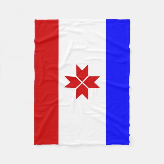 Mordovia Flag Fleece Deken (Voorkant)