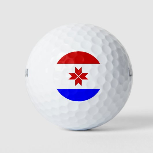 Mordovia Flag Golfballen (Voorkant)