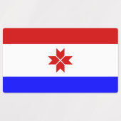 Mordovia Flag Labels (Design 2)