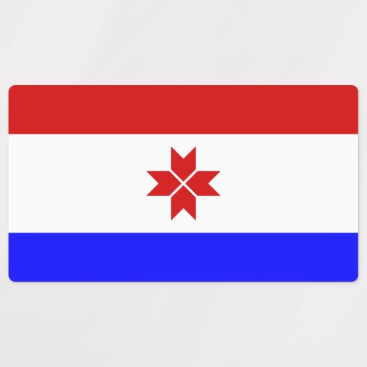 Mordovia Flag Labels (Design 1)