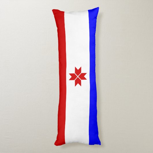 Mordovia Flag Lichaamskussen (Achterkant (Verticaal))
