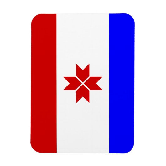 Mordovia Flag Magneet (Verticaal)