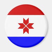 Mordovia Flag Magneet (Voorkant)