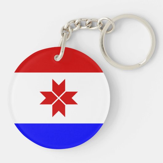 Mordovia Flag Sleutelhanger (Achterkant)