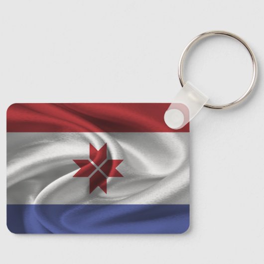 Mordovia Flag Sleutelhanger (Voorkant)