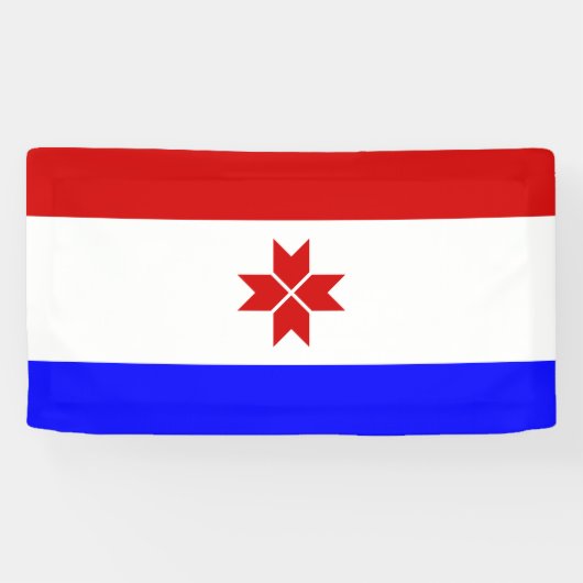 Mordovia Flag Spandoek (Horizontaal)