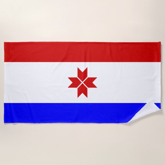 Mordovia Flag Strandlaken (Voorkant)