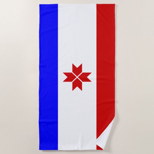 Mordovia Flag Strandlaken (Voorkant)