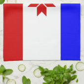 Mordovia Flag Theedoek (Gevouwen)