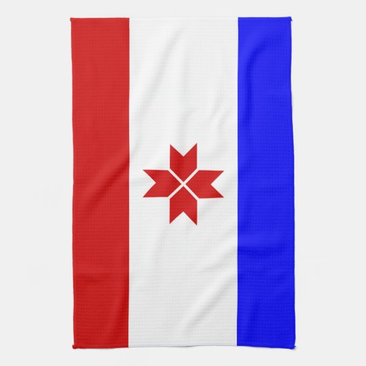 Mordovia Flag Theedoek (Verticaal)
