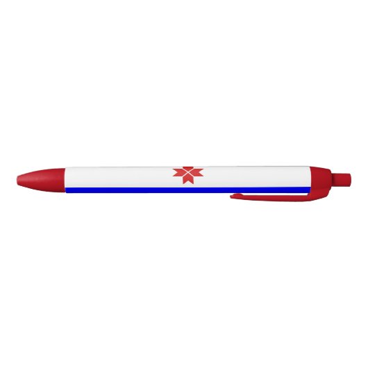 Mordoviaanse vlag blauwe inkt pen (Bodem)