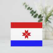 Mordoviaanse vlag briefkaart (Staand voorkant)
