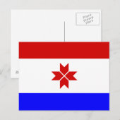 Mordoviaanse vlag briefkaart (Voorkant / Achterkant)