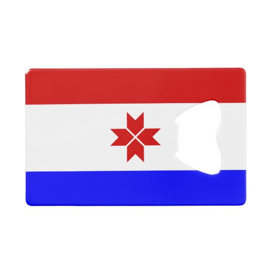 Mordoviaanse vlag creditkaart flessenopener (Voorkant (Horizontaal))