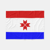 Mordoviaanse vlag fleece deken (Voorkant (Horizontaal))