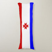 Mordoviaanse vlag lichaamskussen (Voorkant Verticaal)
