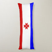 Mordoviaanse vlag lichaamskussen (Achterkant (Verticaal))