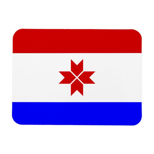 Mordoviaanse vlag magneet (Horizontaal)