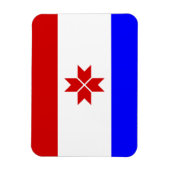 Mordoviaanse vlag magneet (Verticaal)
