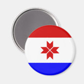 Mordoviaanse vlag magneet (Voorkant / Achterkant)