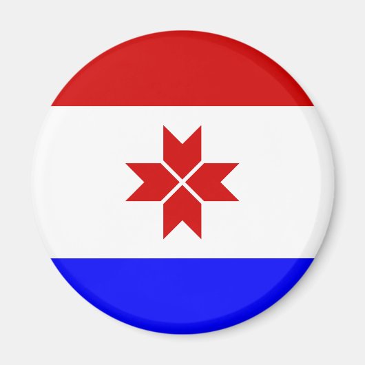 Mordoviaanse vlag magneet (Voorkant)
