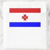 Mordoviaanse vlag rechthoekige sticker (Tas)