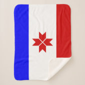 Mordoviaanse vlag sherpa deken (Voorkant)