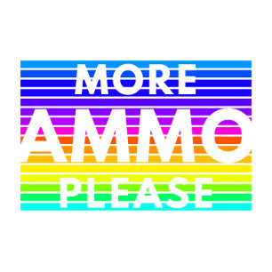 More Ammo Please (Rainbow) Trucker Hoed Pet