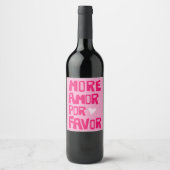 More Amor Por Favor Pink Cool Design Sticker (Voorkant)