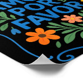 More Amor R Favor Latin Spanish Love Quote  Poster (Hoek)