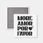 More Amor R Favor Retro Love Valentine Aestheti  Magneet (Voorkant / Achterkant)