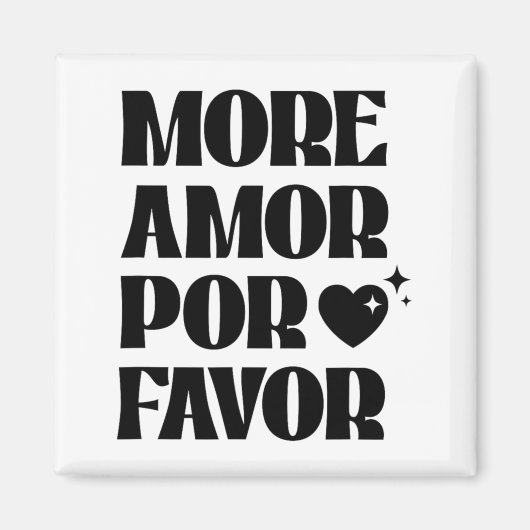 More Amor R Favor Retro Love Valentine Aestheti  Magneet (Voorkant)