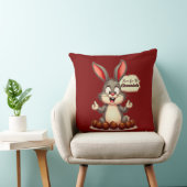 More Chocolate – Funny Easter Bunny - almofada Kussen (Stoel)