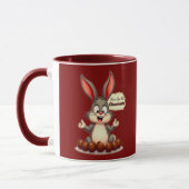 More Chocolate – Funny Easter Bunny - caneca Mok (Links)