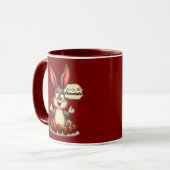 More Chocolate – Funny Easter Bunny - caneca Mok (Voorkant links)
