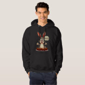 More Chocolate – Funny Easter Bunny - moletom Hoodie (Voorkant volledig)