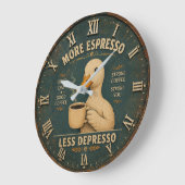 More Espresso Less Depresso Coffee Lover Grote Klok (Hoek)
