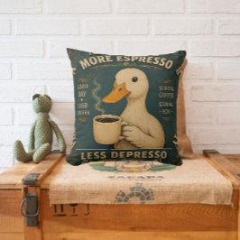 More Espresso Less Depresso Coffee Lover Kussen