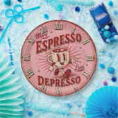 More Espresso Less Depresso Papieren Bordje (Feest)