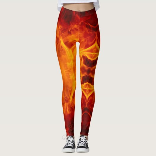 More Fire - Power Yoga Leggings (Voorkant)