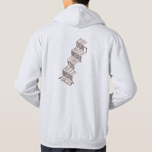 More Focus Less Time Hoodie (Achterkant)
