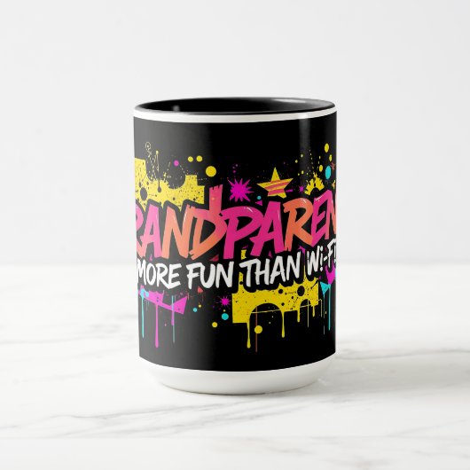 More Fun Than Wi-Fi  Grandparent Day Mok (Midden)