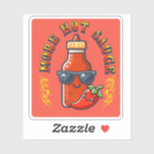 More Hot Sauce Spicy Food Lover Kawaii Sticker (Vel)
