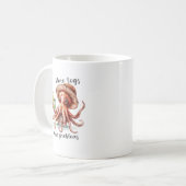 More Legs More Problems Funny Octopus Beach Drink Koffiemok (Voorkant links)