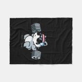 More Plates Less Self Hates Ssum Gym  Fleece Deken (Voorkant (Horizontaal))