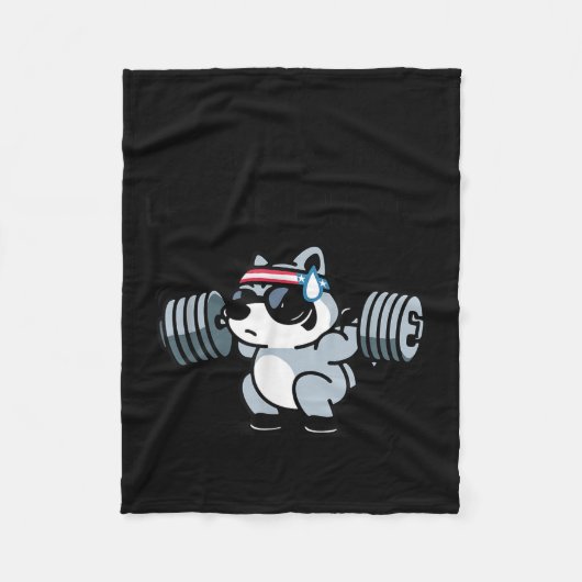 More Plates Less Self Hates Ssum Gym  Fleece Deken (Voorkant)