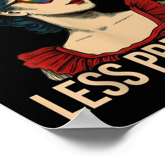 More Pride Less Prejudice Pride Month Gay Lesbian Poster (Hoek)